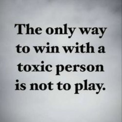 Encouraging you to beware of toxic people on near a river.