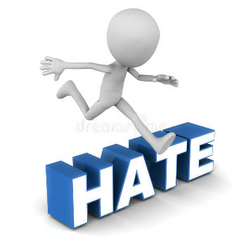 Encouragement to overcome hatred on near a river.