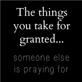 Encouraging you to not take anything for granted on near a river.