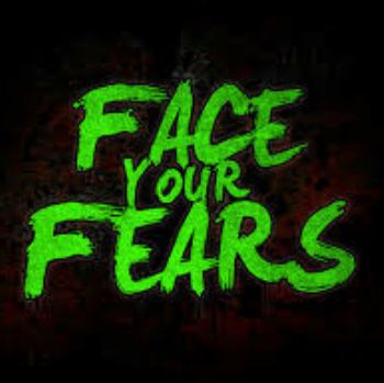 Encouragement to face your fears on near a river.