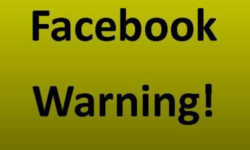 Encouraging you to heed this facebook warning on near a river.