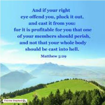 Encouraging to remove what offends you from your life on Near a River.