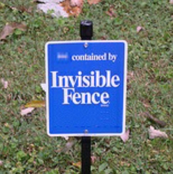 Encoiuragement to overcome PTSD with an invisible fence on near a river.