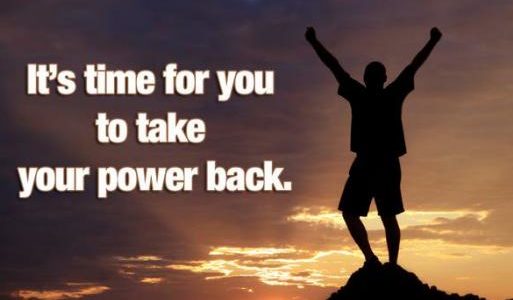 Encouraging you to take back your power on near a river.