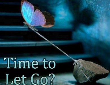 Encouraging you to recognize when it is time to let go on near a river.