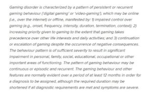 Encouragement to not allow children to develop gaming disorders on near a river.